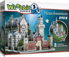 3D puzzle Zámok Neuschwanstein 890 dielikov