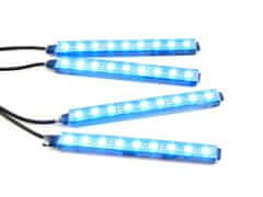 APT LED pásik sada pre interiéry automobilov ZD65C RGB 4X9 LED Bluetooth univerzál