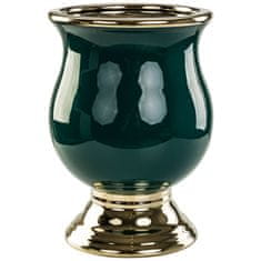 botle Váza Zelená fľaša Glamour Urna 14,5 x 21 cm