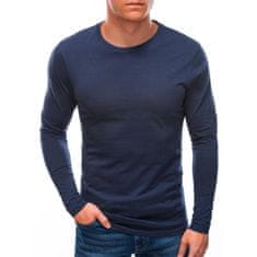 Edoti Pánska hladká košeľa s dlhým rukávom HUNTLEY light navy modrá MDN107870 XXL