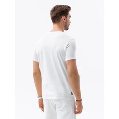 OMBRE Pánske tričko WYNNE biela MDN107964 XXL
