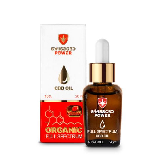 SWISS CBD POWER CBD olej 20ml – Full spectrum – 40%