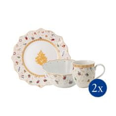 Villeroy & Boch Vianočná raňajková sada pre dve osoby ANNIVERSARY EDITION 6 ks