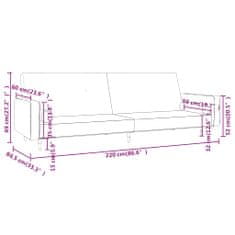 Vidaxl 2-miestna rozkladacia pohovka s 2 vankúšmi ružová zamatová
