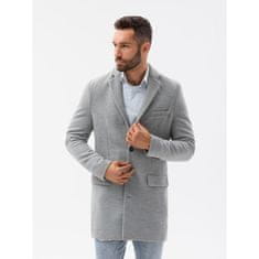 OMBRE Pánsky kabát JOSHUA šedý MDN14108 XL