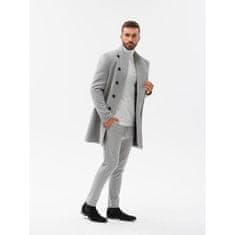 OMBRE Pánsky kabát ASHTON sivý melanž MDN21462 XL
