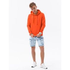 OMBRE Pánska mikina s potlačou JESSE orange MDN24293 XL