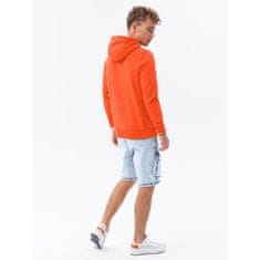 OMBRE Pánska mikina s potlačou JESSE orange MDN24293 XL