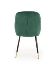 Halmar Kovová stoličky K437, tmavo zelená