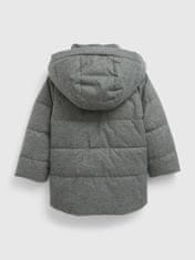Gap Detská zimná bunda s kožúšikom 12-18M