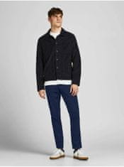 Jack&Jones Tmavomodré slim fit nohavice Jack & Jones Stollie 34/32