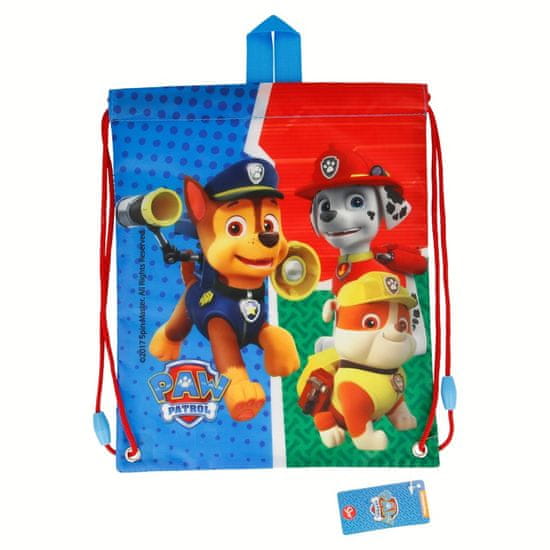 Stor Zaťahovacie vrecúško PAW PATROL 25x30cm, 82754