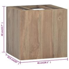 Petromila vidaXL Nástenná kúpeľňová skrinka 46x25,5x40 cm masívne tíkové drevo