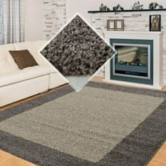 eoshop Kusový koberec Life Shaggy 1503 taupe (Varianta: Okrúhly priemer 120 cm)