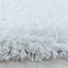 eoshop Kusový koberec Fluffy shaggy 3500 white (Variant: Kruh priemer 80 cm)