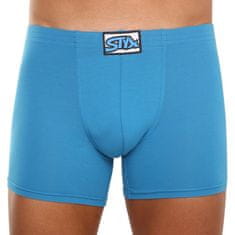Styx Pánske boxerky long klasická guma modré (F969) - veľkosť XL