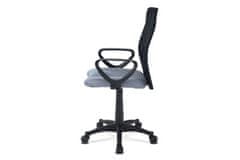 Autronic Kancelárska stolička Kancelářská židle, látka MESH šedá / černá, plyn.píst (KA-B047 GREY)
