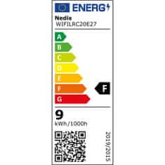 Nedis Múdra žiarovka SmartLife klasik, Wi-Fi, E27, 806 lm, 9 W, RGB / Teplá - studená bílá, 2ks