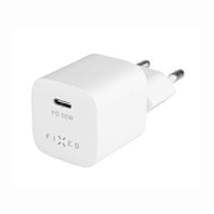 FIXED Nabíjačka do siete Mini 1xUSB-C PD 30W + USB-C kabel 1m - bílá