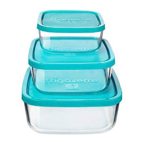 Bormioli Rocco Frigoverre 4pc Round Food Storage Container Set