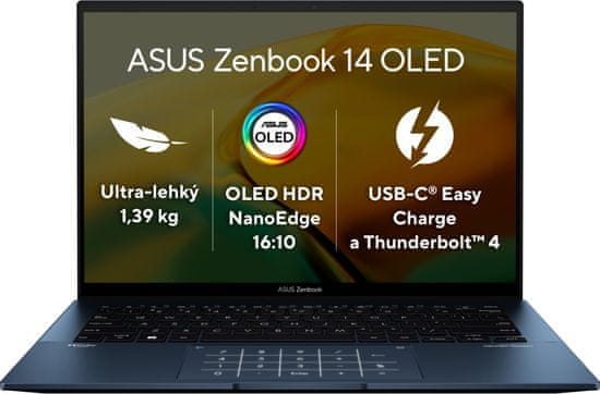 ASUS Zenbook 14 OLED (UX3402, 13th Gen Intel) (UX3402VA-OLED436W), modrá