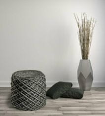 eoshop Pletený puf Pouf Royal 888 graphite