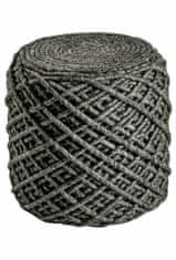 eoshop Pletený puf Pouf Royal 888 graphite