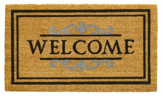 eoshop Rohožka 147 Ruco Classic Welcome natural/black (Variant: 511 čierna 40 x 70 x 1,5 cm)