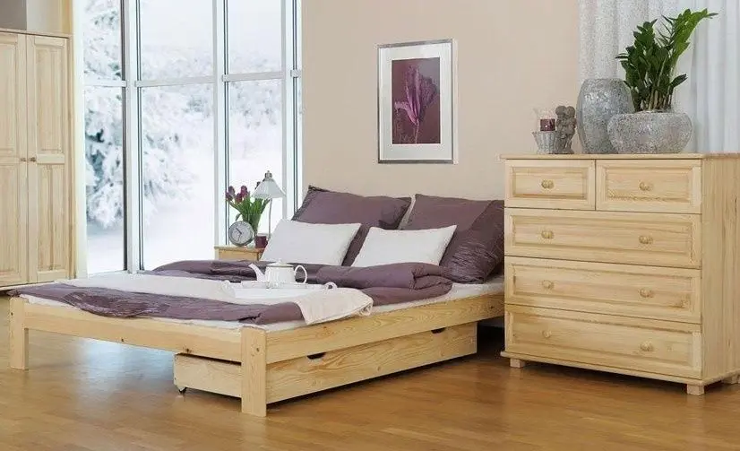 eoshop Drevená posteľ Celinka 120x200 + rošt ZADARMO (Farba dreva: Dub)