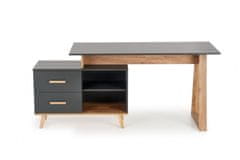 Halmar Pracovný stôl SERGIO XL, sivá, lamino