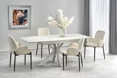 Halmar Jedálenský rozkladací stôl ADOLFO, 160x78x89, lamino / kov