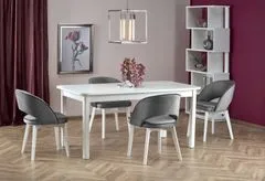 Halmar Jedálenský rozkladací stôl FLORIAN, 141x78x80, biela, lamino