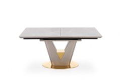 Halmar Jedálenský rozkladací stôl VALENTINO, 160x76x90, keramika / lamino / kov