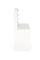 Halmar Toaletný stolík Hollywood, biela, lamino