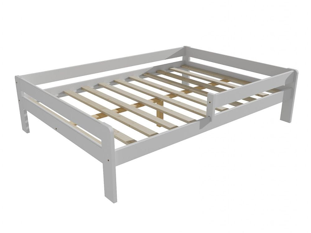 eoshop Detská posteľ so zábranou VMK003C KIDS (Rozmer: 140 x 200 cm, Farba dreva: farba biela)