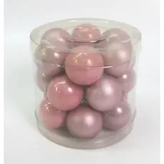Autronic Ozdoby sklenené, farba ružová, pr.4 cm, cena za 1 balenie (18ks) VAK114-4