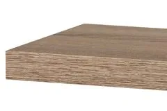 Autronic Polička nástenná 90 cm, MDF, 3D dekor dub sonoma, balené v ochrannej fólii P-013 SON1