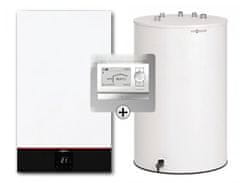 Viessmann Vitodens 100-W, 3,2 - 25 kW + 120 l zásobník + regulácia - Kotol