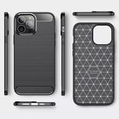 IZMAEL Carbon Shield TPU puzdro pre Apple iPhone 14 - Tmavo Modrá KP24730