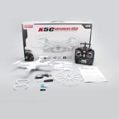 Syma RC Drone X5C 2,4GHz HD kamera biely