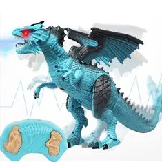 Aga RC dinosaurus-drak - chodí, revie, dýcha paru 41 cm