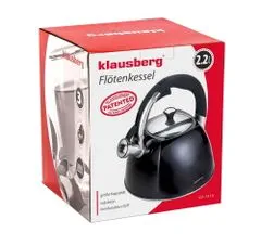 KLAUSBERG Oceľová kanvica Čajník 2,2l Kb-7410 lesklá