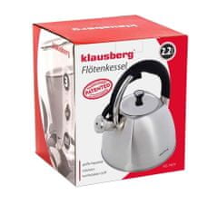 KLAUSBERG Oceľová kanvica Čajník 2,2 l Kb-7409 Inox