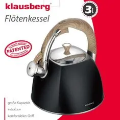 KLAUSBERG Lakovaná oceľová kanvica Čajník 3,0 l Kb-7498