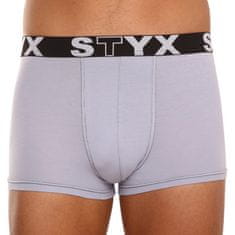 Styx 3PACK pánske boxerky športová guma sivé (G10676767) - veľkosť XXL