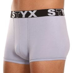 Styx 3PACK pánske boxerky športová guma sivé (G10676767) - veľkosť XXL