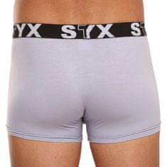 Styx 3PACK pánske boxerky športová guma sivé (G10676767) - veľkosť XXL