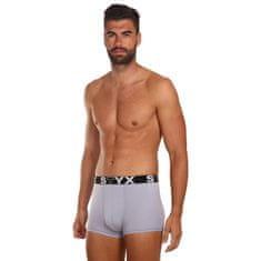 Styx 3PACK pánske boxerky športová guma sivé (G10676767) - veľkosť XXL