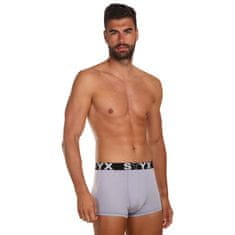 Styx 3PACK pánske boxerky športová guma sivé (G10676767) - veľkosť XXL