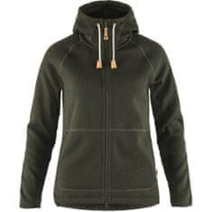 Fjällräven Övik Fleece Hoodie W, tmavo zelená, xs